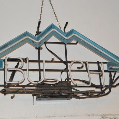 Broken Busch neon sign. Very vintage and cool, but needs a neon guy to fix!

