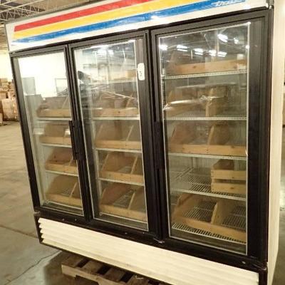 True 3 Door Glass Door Freezer