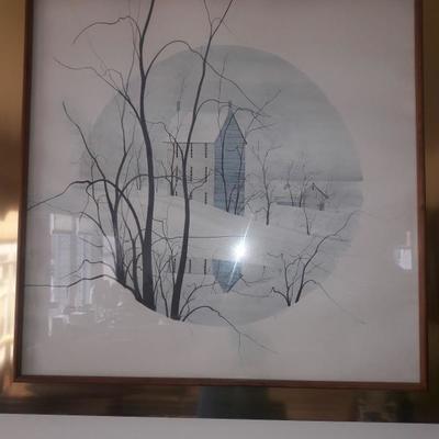 Art by Patricia Buckley Moss framed by Greg Copeland