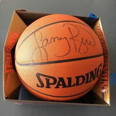 NBA Leather Spalding Basketball Autograph by Larry Bird, looks to be in good condition. Cosigner said that the ball was won at a Charity...