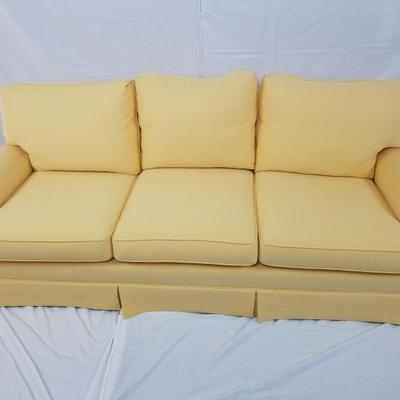 Custom Made Yellow Sofa for Kathe & Co Interiors by LEE Industries #3