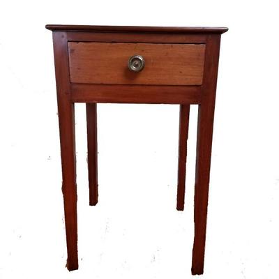 Antique Cherry One Drawer Federal Style Stand
