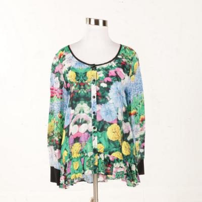 Winter 2013 Cooper Rhythm and Blues Sample Floral Blouse...