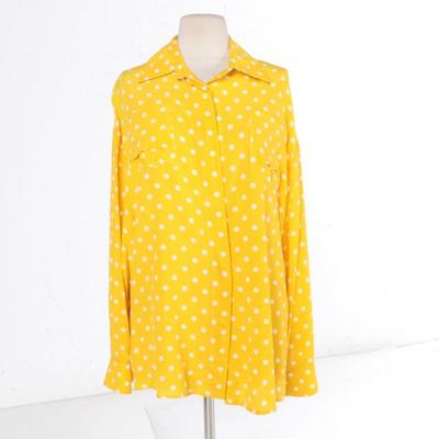 Cooper Yellow and White Polka Dot Blouse   
https://www.ebth.com/items/7389997-cooper-yellow-and-white-polka-dot-blouse