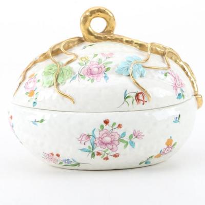 Antique Porcelain Egg Box 
https://www.ebth.com/items/7389955-antique-porcelain-egg-box