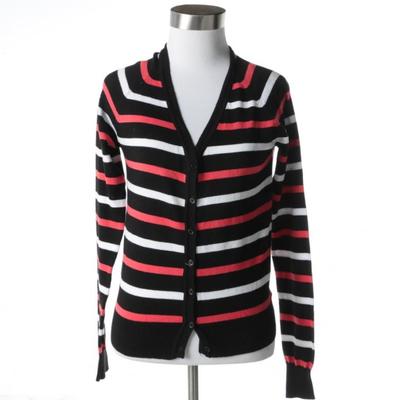 Women's Ambiance Stripe Knit Cardigan  
 https://www.ebth.com/items/7389895-women-s-ambiance-stripe-knit-cardigan