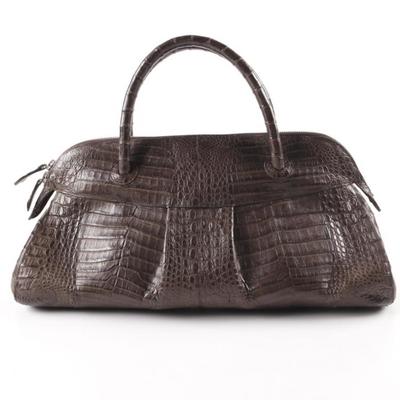 Rhonda Ochs Crocodile Leather Handbag 
https://www.ebth.com/items/7386280-rhonda-och-s-crocodile-leather-handbag