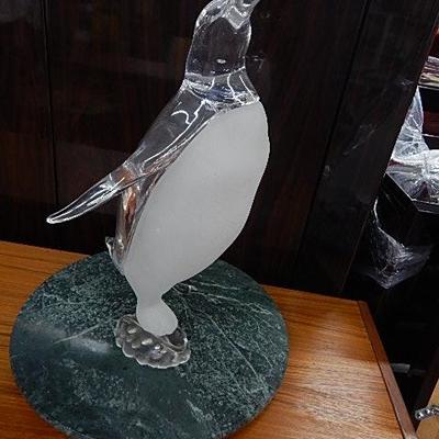 Acrylic Ice Skating Penguin