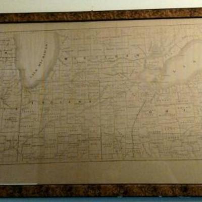 Map of the Country Bordering the Buffalo & Mississippi and other Lake Railroads   Compiled for a report on the Buffalo & Mississippi R.R....