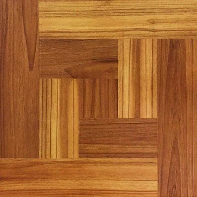 12 in. x 12 in. Brown Wood Parquet Peel and Stick ...