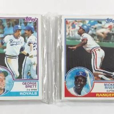 1983 TOPPS RACK PACK FEATURING GEORGE BRETT IN FRO ..