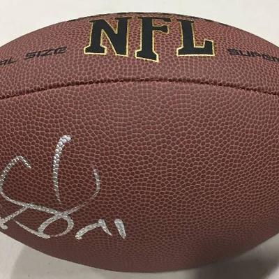 ALEX SMITH AUTOGRAPHED WILSON NFL FOOTBALL WITH CE ..