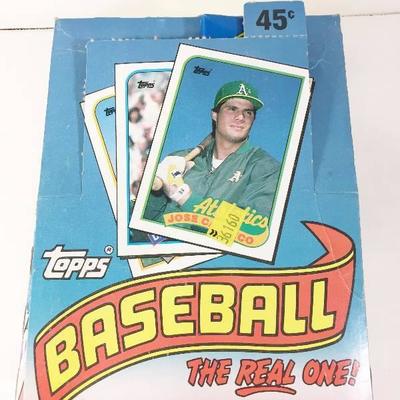 1989 TOPPS BASEBALL UNOPENNED BOX 36 FACTORY SEALE ..