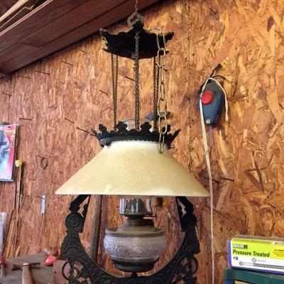 Hanging oil lamp,