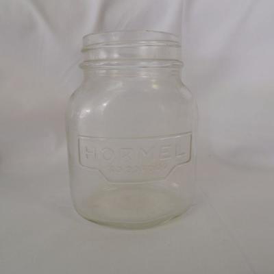 Hormel Clear glass jar