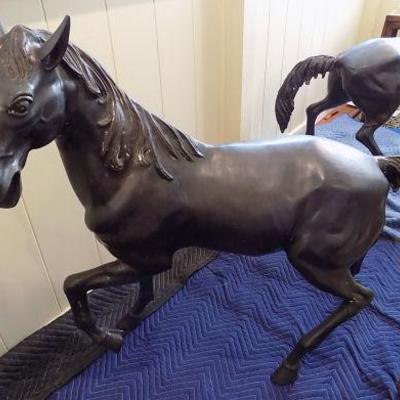 PCC051 Another Large Vintage Bronze Mare Statue
