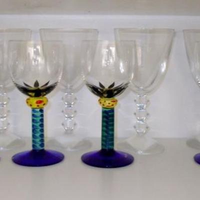 Back row Baccarat Vega clear tall water goblet 12 available
6 for $240
front row$20 each