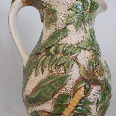 Pitcher with ferns $90 marked LES