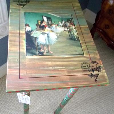 Hand painted ballerina table $79
