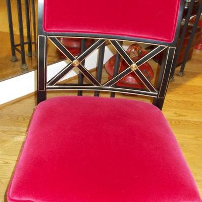 Set of 8 French Empire style dining chairs $1,600