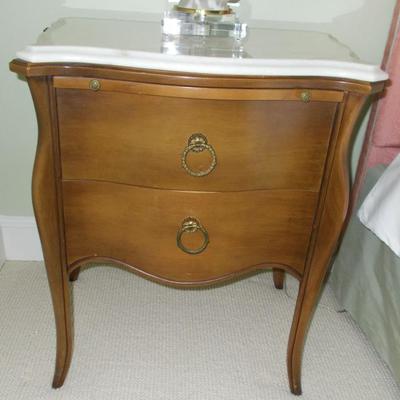 2 drawer French Provencial style night stand $300