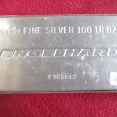 100 oz bar of silver