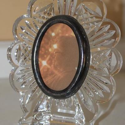 Waterford crystal picture frame, small, 5 1/4