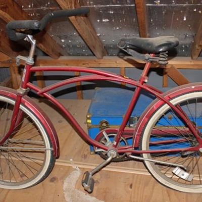 Vintage White's Perfomer bike, tires are flat,  located on 2nd floor, bring manpower
