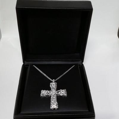 Nadri Crystal Cross Necklace $1