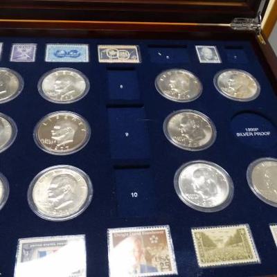 The complete collection of Eisenhower dollar coins ...