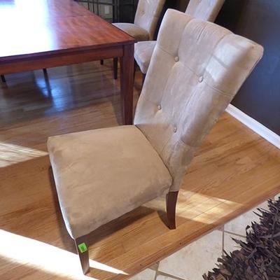 Dining Room Chair, beige suede
