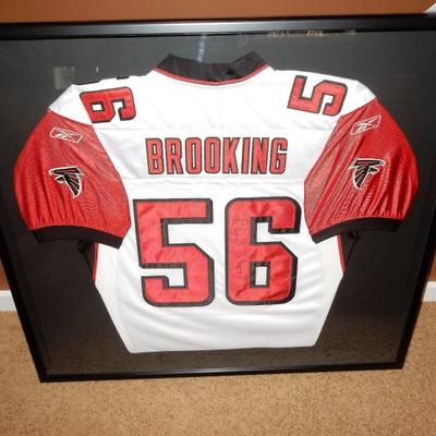 BUY IT NOW  $345.95  KEITH BROOKING SIGNED JERSEY  KEITH BROOKING AUTOGRAPHED FALCONS #56 JERSEY.....Keith Howard Brooking (born October...