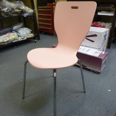 BRAND NEW PINK SWOOP BACK CHAIR