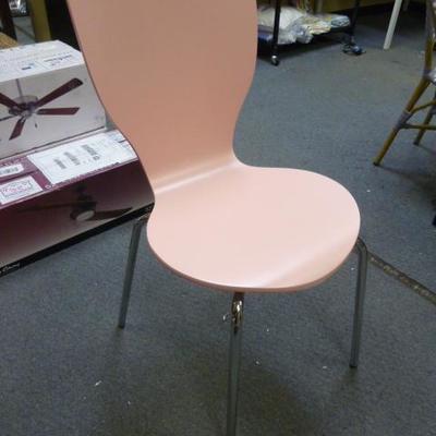 BRAND NEW PINK SWOOP BACK CHAIR