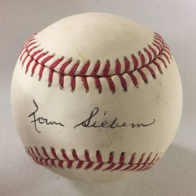 Signed Norm Siebern Official Major League In Box K ...