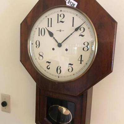 Howard Miller Wall Clock w/ Key