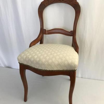 Carved Back Straight Chair