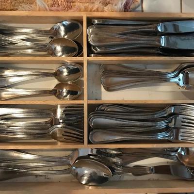    Towel Stainless Flatware (seventy pieces)
                               49.50