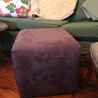 Lavender Microfiber 18” Cube Footstool
              45.—  (two available)