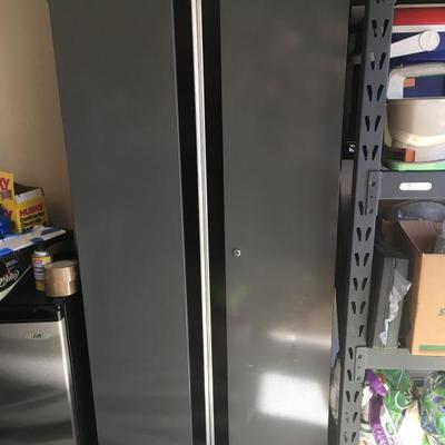 Husky double door storage cabinet