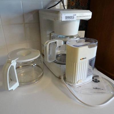 Mr. Coffee coffee maker w/ 2 pots/ coffee bean gri ...