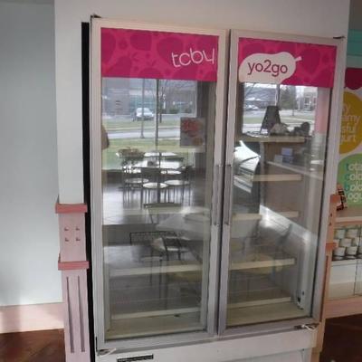 Universal Nolin 2 door Glass Freezer woring as sho ...