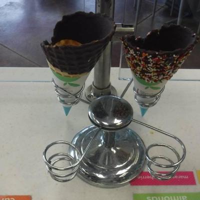 Heavy Duty metal waffle cone display holder