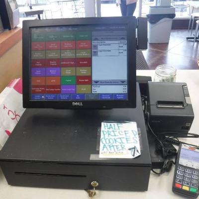 P O S system Treat ware ICS W/ monitor cash box, p ...