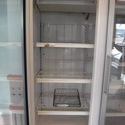 Universal Nolin 2 door Glass Freezer woring as sho ...