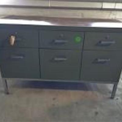 Locking Metal File Cabinet
