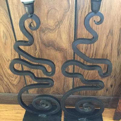 Iron candle stand made by local artist 