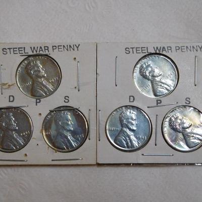 1943 PDS Steel Pennies