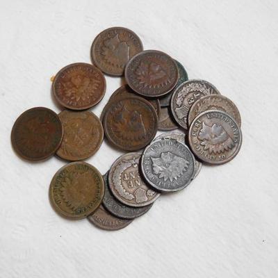 20 Indian Head Pennies