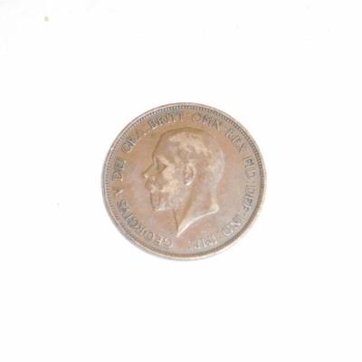 1936 One Penny w/Full Shield - English